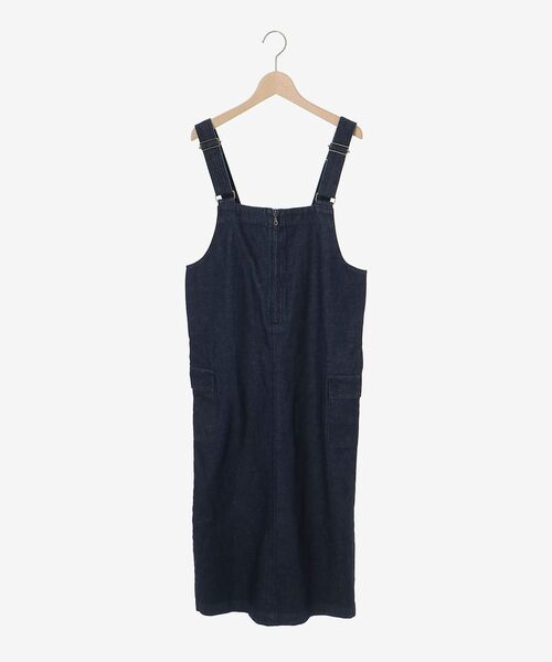 le.coeur blanc（ルクールブラン） ジャンパースカート ヘンプデニム