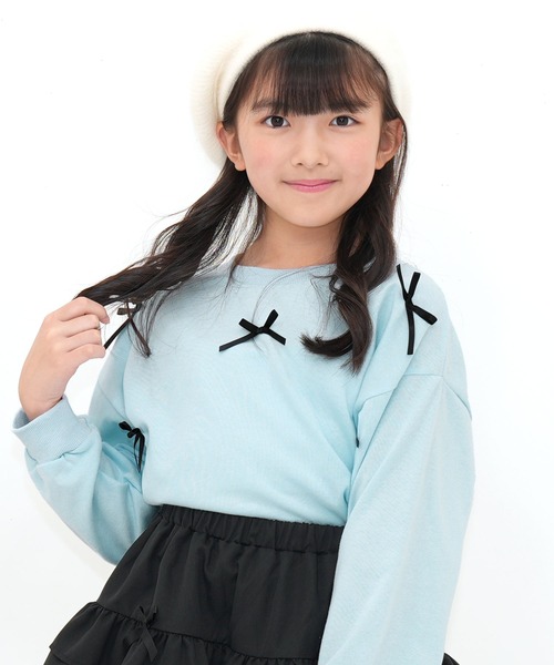 Bee des Bee tシャツ クロップド丈 リボントップス キッズ 子供服