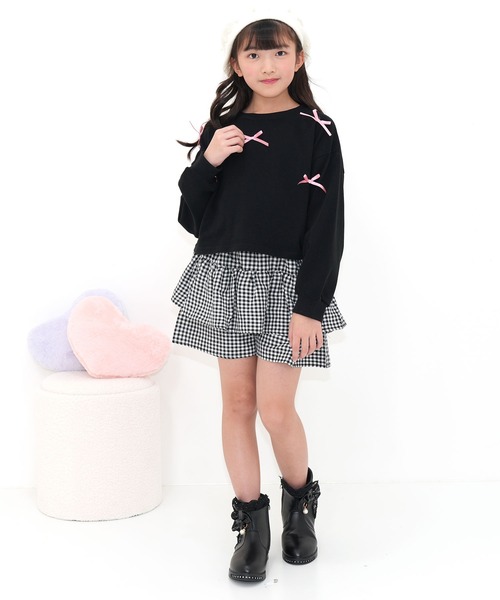 Bee des Bee tシャツ クロップド丈 リボントップス キッズ 子供服