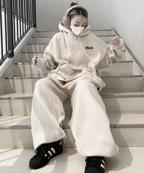 YACA（ヤーカ） パーカー Embroidery Logo Hoodie/エンブロイダリー