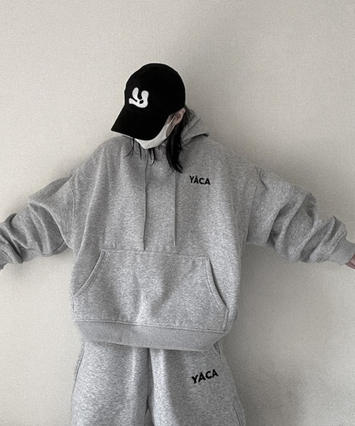 YACA（ヤーカ） パーカー Embroidery Logo Hoodie/エンブロイダリー