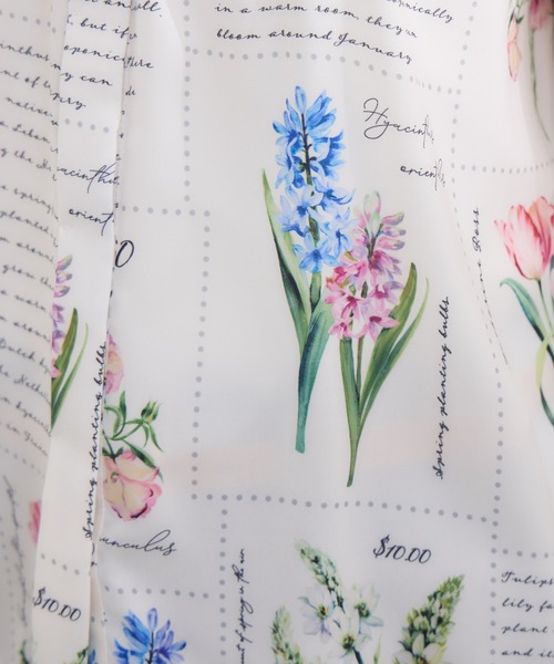 ブラウス シャツ 「KATHARINE ROSS」 KITTE PRINT -切手プリント- ブラウス レディース