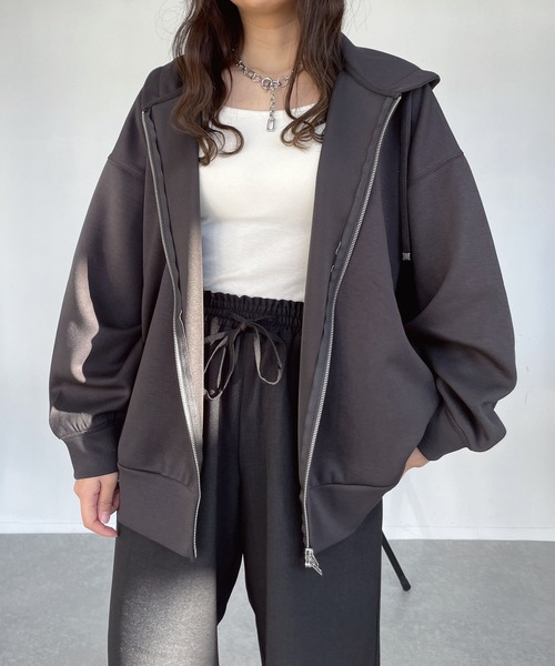 AS KNOW AS（アズノゥアズ） パーカー ○ダンボールジップパーカー