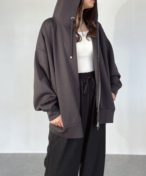 AS KNOW AS（アズノゥアズ） パーカー ○ダンボールジップパーカー