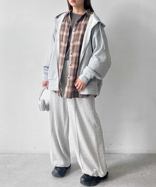 AS KNOW AS（アズノゥアズ） パーカー ○ダンボールジップパーカー