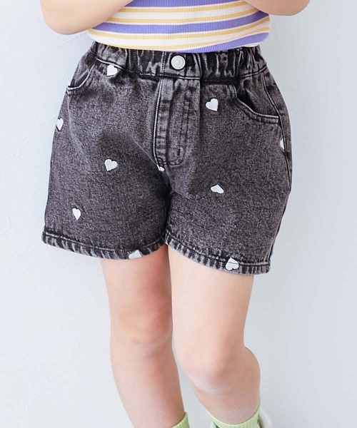 devirock（デビロック） パンツ ハートと花がえらべる 刺繍 デニム