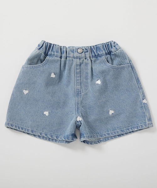devirock（デビロック） パンツ ハートと花がえらべる 刺繍 デニム