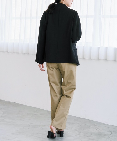 Emma Taylor ジャケット テーラードジャケット リネンライク