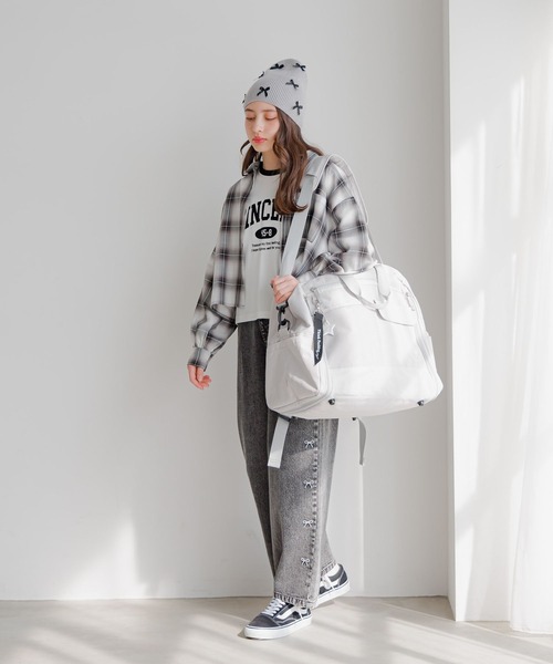 ほぼ新品✨コトパクシ 3way ボストンバッグ【35L】マルチカラー 大容量 Wpc. Patterns ボストンバッグ レディース 大容量 軽量 3WAY