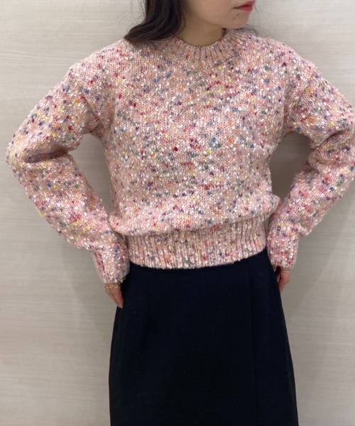 「solleim」 長袖ニット M ピンク レディース_画像6