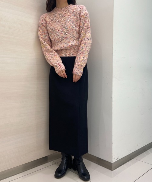 「solleim」 長袖ニット M ピンク レディース_画像9