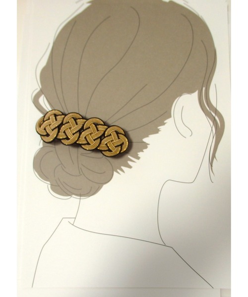 No.233 水引 髪飾り バレッタ ヘアクリップ TONE（トネ） ヘアクリップ 「Shin」「Shin」水引バレッタ(MA