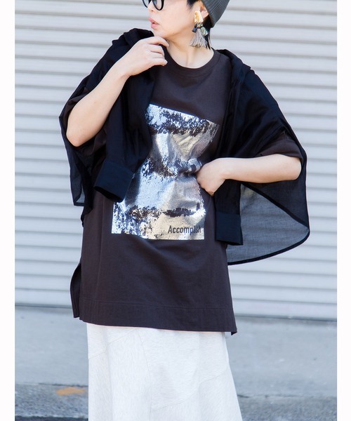 OSMOSIS☆プリントTシャツ/箔プリントTシャツ OSMOSIS tシャツ 箔プリントTシャツ レディース : ZOZOTOWN