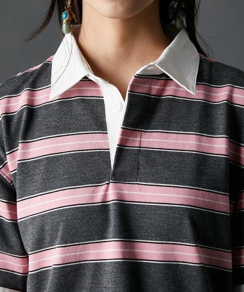 GEVS. tシャツ ラガーシャツ「大きいサイズ有」GEVS. レディース