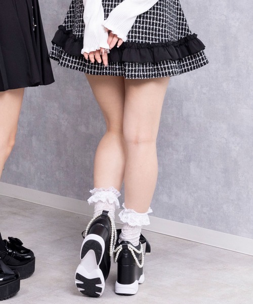 DearMyLove パンプス 2連パールスニーカーパンプス : ZOZOTOWN
