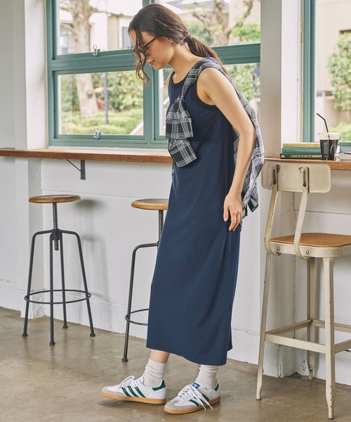 ワンピース カップ付き アメスリ タンクトップ : ZOZOTOWN Yahoo