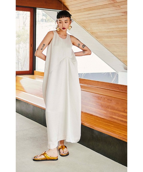 ommo ワンピース OMMO（オーエムエムオー） ワンピース SATIN DRAPE OP : ZOZOTOWN
