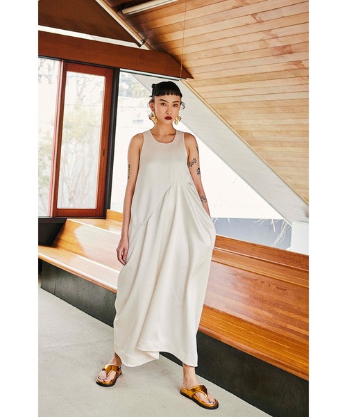 OMMO（オーエムエムオー） ワンピース SATIN DRAPE OP : ZOZOTOWN