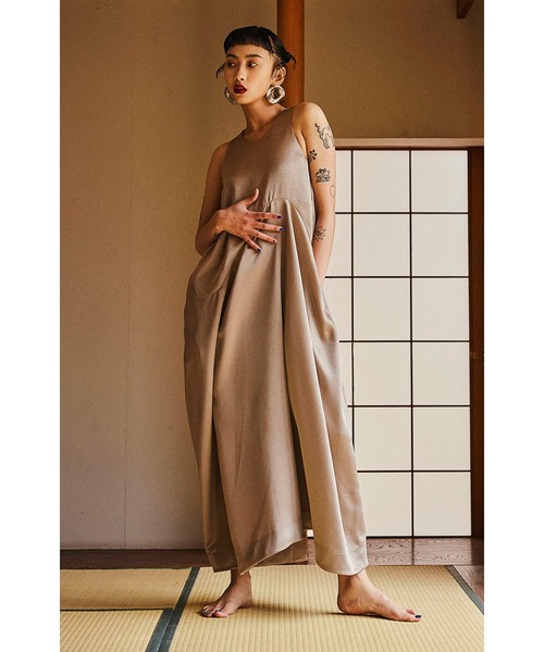 OMMO ワンピース　38 OMMO ワンピース TENT LINE BLOCKING KNIT OP : ZOZOTOWN Yahoo