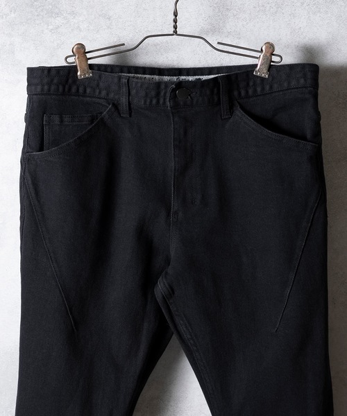 NUMBER (N)INE ジーンズ SKINNY STRETCH BLACK DENIM JEANS OW