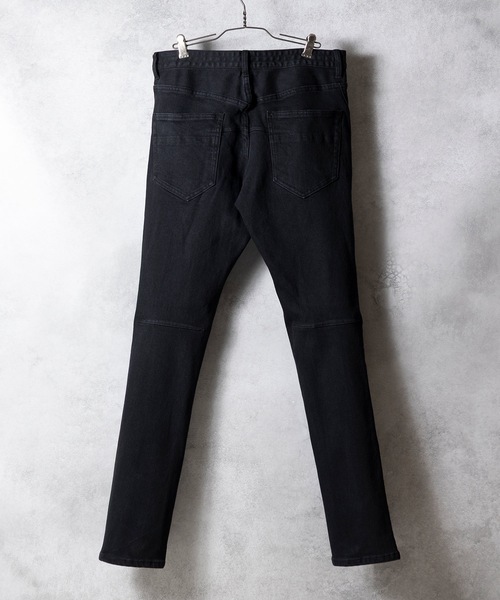 NUMBER (N)INE ジーンズ SKINNY STRETCH BLACK DENIM JEANS OW
