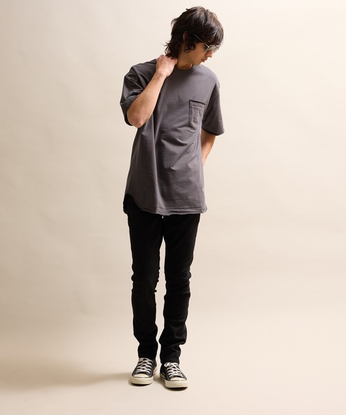 Number (n)ine スキニーブラックデニム チノ トラウザー ジャケット NUMBER (N)INE ジーンズ SKINNY STRETCH BLACK DENIM JEANS OW