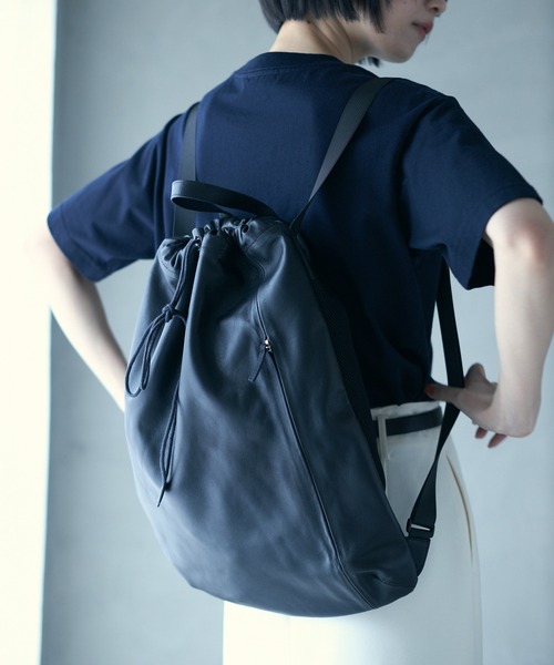 新品未使用！ ファーストハンド レザーバックパック リュック 本革 ブラック Firsthand デイバック リュック Firsthand/ファーストハンド