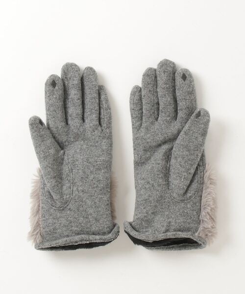 「green label relaxing」 手袋 FREE グレー レディース_画像2