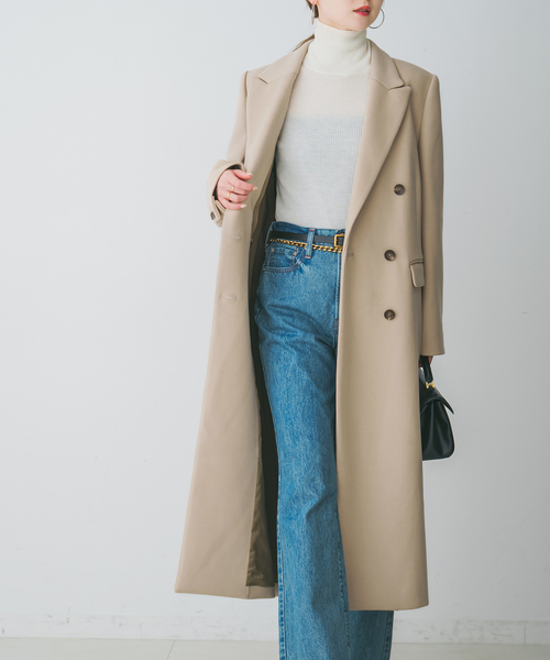 NOBLE（ノーブル） チェスターコート 38 ベージュ レディース