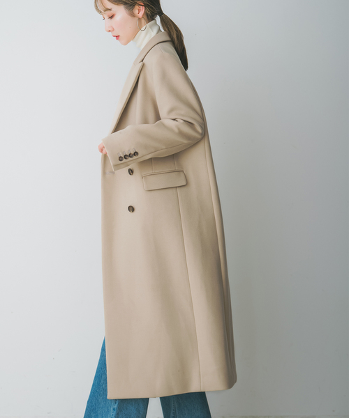 NOBLE（ノーブル） チェスターコート 38 ベージュ レディース