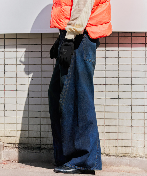 NVRFRGT ジーンズ × WISM別注 3D TWISTED WIDE LEG JEANS メンズ