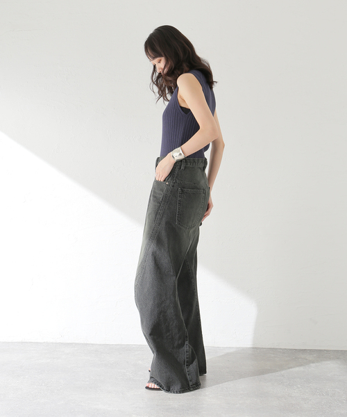 NVRFRGT ジーンズ × WISM別注 3D TWISTED WIDE LEG JEANS メンズ