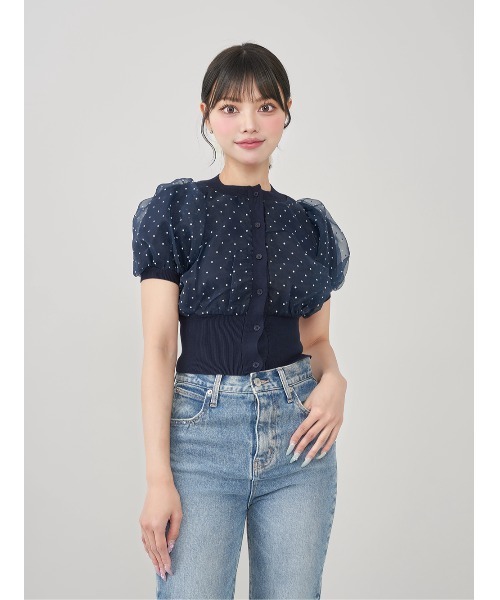 Darich シアードットカーディガン Darich（ダーリッチ） カーディガン シアードットカーディガン