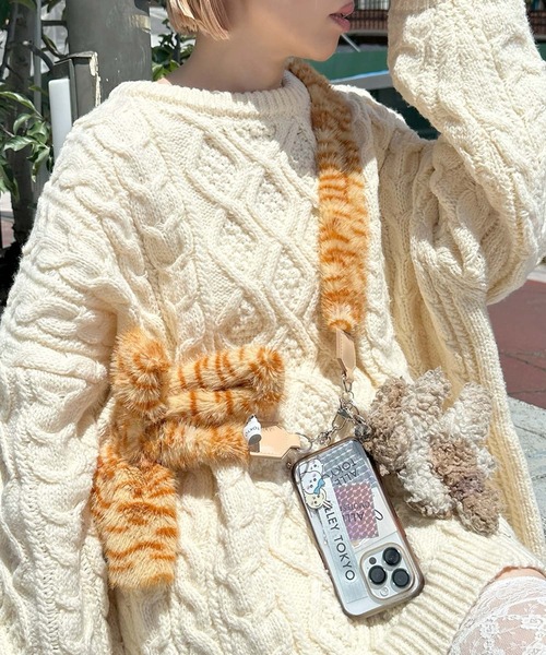 Alley Tokyo × Casselini」トラネコファースマホショルダー : ZOZOTOWN