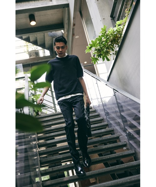 セーター ニット 「hatoooooooooo」Knit tee スタイル半袖クルー
