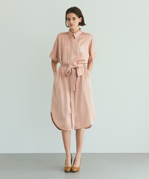 Graceclass シャツワンピース GRACE CLASS シャツワンピース ダブルサテンシャツドレス : ZOZOTOWN