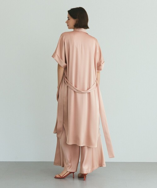 GRACE CLASS シャツワンピース ダブルサテンシャツドレス : ZOZOTOWN