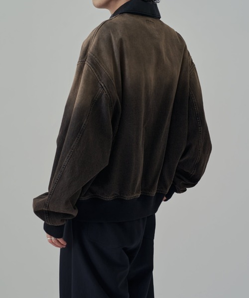 Lui's（ルイス） デニムジャケット gジャン レザーカラーデニム