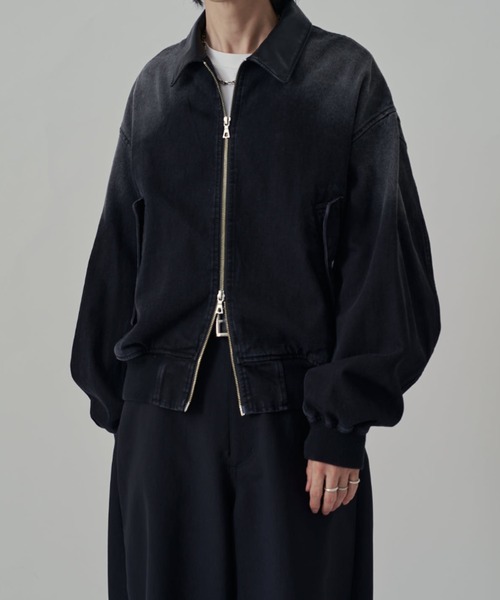 Lui's デニムジャケット Lui's（ルイス） デニムジャケット gジャン レザーカラーデニム