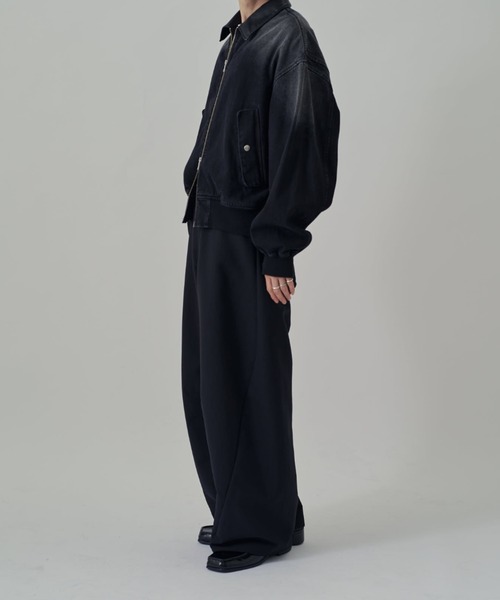 Lui's（ルイス） デニムジャケット gジャン レザーカラーデニム