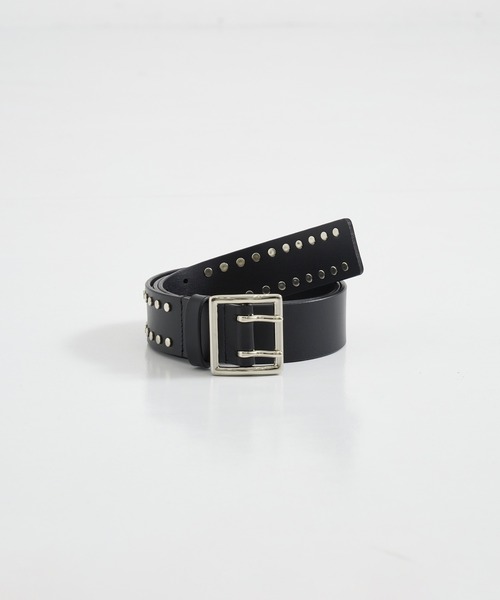 NVRFRGT（ネヴァーフォーゲット） ベルト DOUBLE PIN BUCKLE STUDS