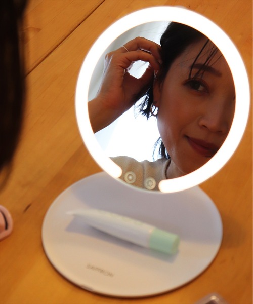BAYBLO コンパクトミラー (IT)「SAFFRON」コンパクト収納 LEDライト