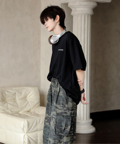 「CONVERSE」 半袖Tシャツ LARGE ベージュ メンズ