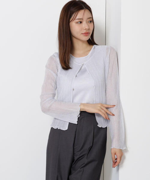 proportion body dressing シアーフリルリブニット 楽天市場】【SALE／30%OFF】シアーフリルリブニット PROPORTION BODY