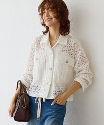 コート アウター 予約「着映え」レースワークジャケット レディース｜ZOZOTOWN Yahoo!店