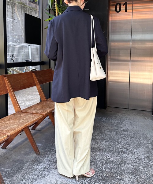 COLLAGE GALLARDA　メッシュ ネイビー テーラードジャケット COLLAGE GALLARDAGALANTE ジャケット テーラードジャケット 新色