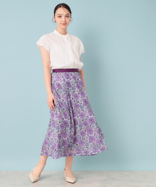 SunaUna（スーナウーナ） スカート 「＆yours project／S〜L」レース柄