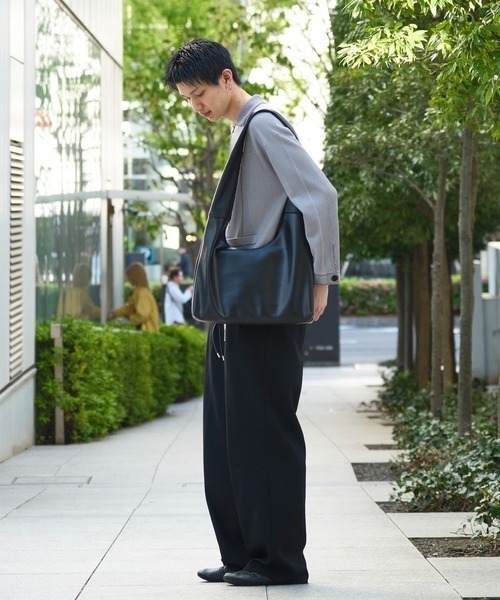バッグ Oversize leather shoulder bag STUDIOUS Oversize leather shoulder bag | STUDIOUS