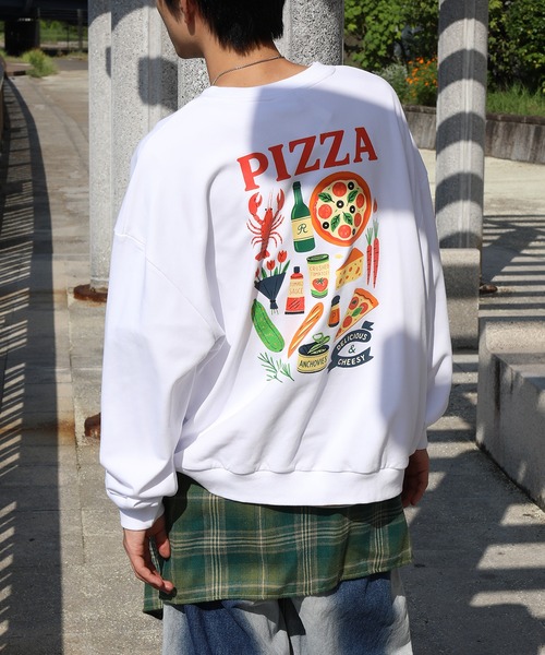 トレーナー スウェット HOOK -original- PIZZA グラフィックスウェット