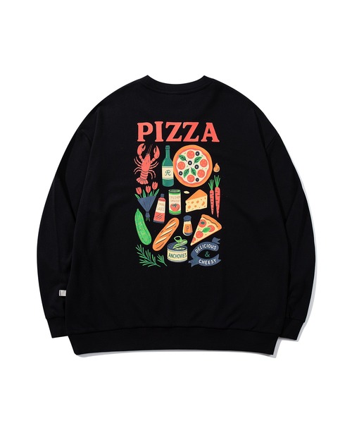 トレーナー スウェット HOOK -original- PIZZA グラフィックスウェット